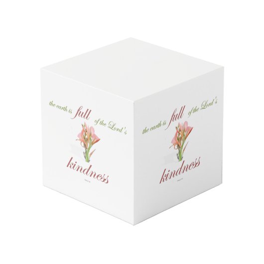 Psalm 33: Vriendelijkheid Kubus (Voorkant hoekig)