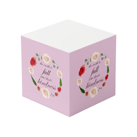 Psalm 33: Vriendelijkheid Kubus (Achter hoekig)