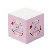 Psalm 33: Vriendelijkheid Kubus (Voorkant hoekig)