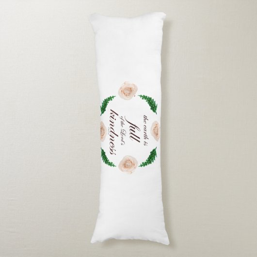 Psalm 33: Vriendelijkheid Lichaamskussen (Voorkant Verticaal)