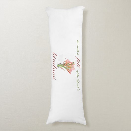 Psalm 33: Vriendelijkheid Lichaamskussen (Voorkant Verticaal)