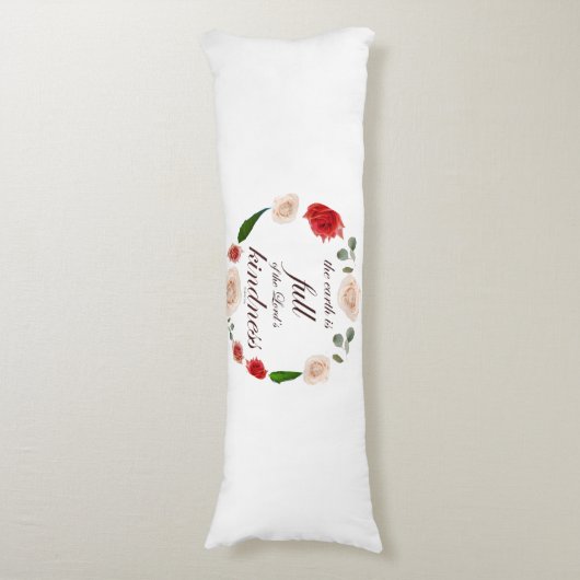 Psalm 33: Vriendelijkheid Lichaamskussen (Voorkant Verticaal)