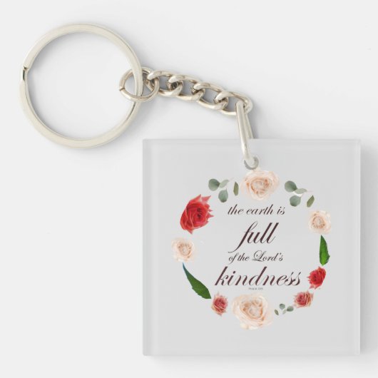 Psalm 33: Vriendelijkheid Sleutelhanger (voorkant)