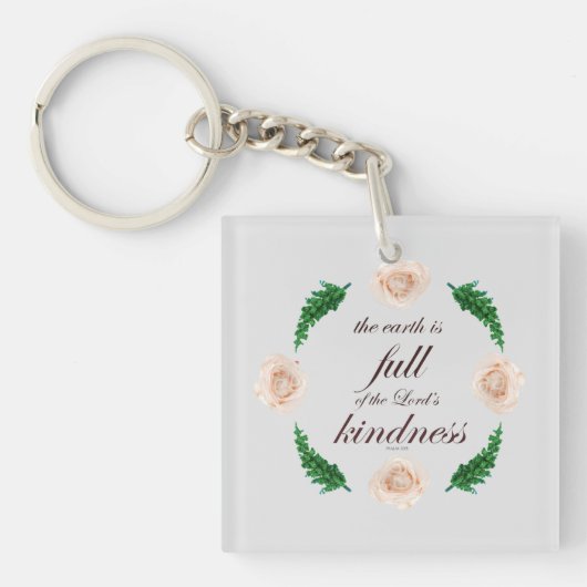 Psalm 33: Vriendelijkheid Sleutelhanger (voorkant)