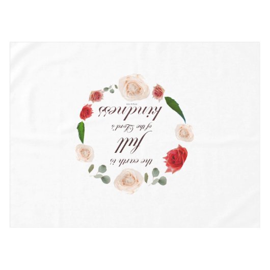 Psalm 33: Vriendelijkheid Tafelkleed (Voorkant (Horizontaal))