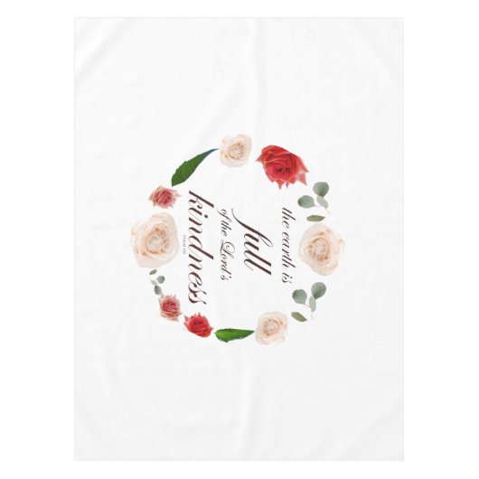 Psalm 33: Vriendelijkheid Tafelkleed (Voorkant)