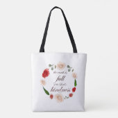Psalm 33: Vriendelijkheid Tote Bag (Achterkant)