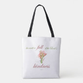 Psalm 33: Vriendelijkheid Tote Bag (Achterkant)