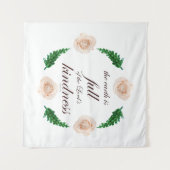 Psalm 33: Vriendelijkheid Wandkleed (Voorkant (horizontaal))