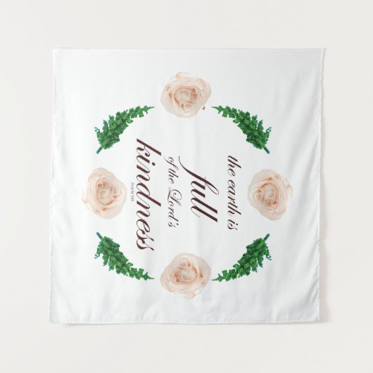 Psalm 33: Vriendelijkheid Wandkleed (Voorkant (horizontaal))