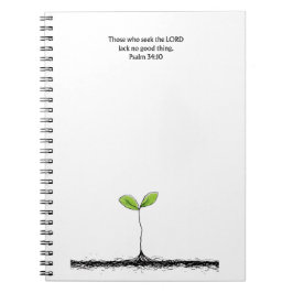 Psalm 34:10 Scripture Notebook | Writing Journal Notitieboek