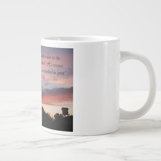 Psalm 34:18 Aanmoediging Mok (Rechts)