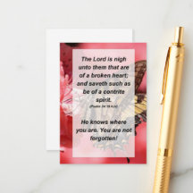 Psalm 34:18 De Heer is bijna tegen hen die van