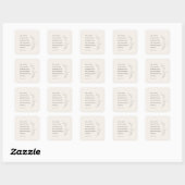 Psalm 34:18 De Heer is dicht bij de gebrokenharten Vierkante Sticker (Vel)