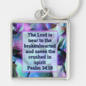 Psalm 34:18 Keychain (Voorkant)