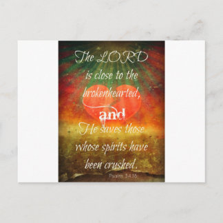Psalm 34:18 Liefde Briefkaart