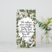 Psalm 34:19, Waterverf tweeslachtig bladwijzer (Staand voorkant)