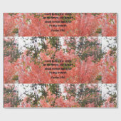 Psalm 34:1 Ik zal de Heer altijd zegenen Cadeaupapier (Vlak)