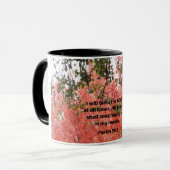 Psalm 34:1 Ik zal de Heer altijd zegenen Mok (Voorkant links)