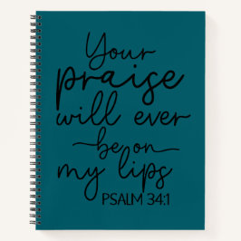 Psalm 34:1 notitieboek