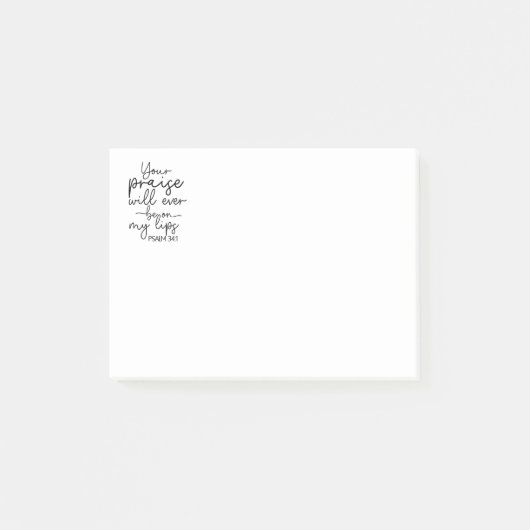 Psalm 34:1 post-it® notes (Voorkant)