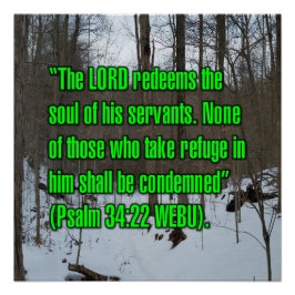 Psalm 34:22 WEBU Perfect Poster
