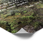 Psalm 34:3 Vergroot de Heer met mij Poster (Hoek)