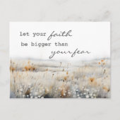 Psalm 34:4 Bijbel en Inspirerend Quote Christelijk Briefkaart (Voorkant)