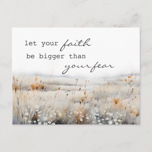 Psalm 34:4 Bijbel en Inspirerend Quote Christelijk Briefkaart (Voorkant)