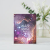 Psalm 34:4 briefkaart (Staand voorkant)