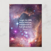 Psalm 34:4 briefkaart (Voorkant)