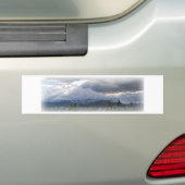 Psalm 34:4 licht achtergrond bumpersticker (Op auto)