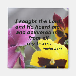 Psalm 34:4 magneet