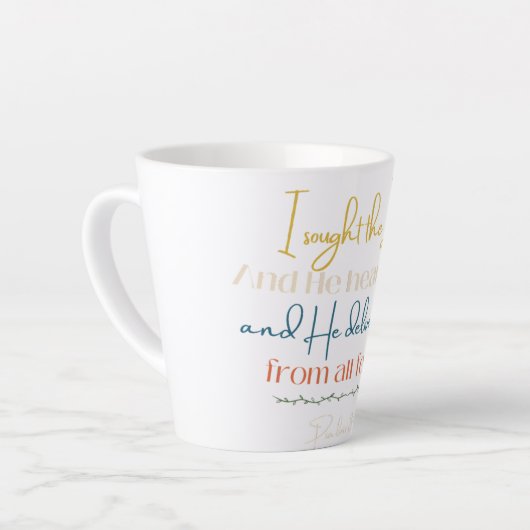 Psalm 34:4 Mok! Latte Mok (Linkerhoek)