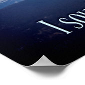 Psalm 34:4 Panorama donker vignet Poster (Hoek)