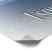 Psalm 34:4 Panorama licht vignet Poster (Hoek)