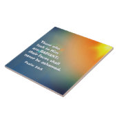 Psalm 34:5 Wie naar Hem kijkt, is een stralende Bi Tegeltje (Zijkant)