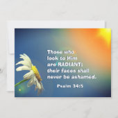 Psalm 34:5 Zij die naar Hem kijken, zijn stralende (Voorkant)