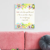 Psalm 34: 8 | Motivatie Bijbel Quotes Verse Canvas Afdruk (Insitu (Woonkamer))