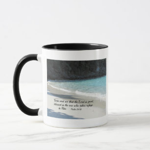 Psalm 34:8 Taste en zie dat de Heer goed is... Mok