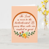 Psalm 34, de Heer is dicht bij het gebroken hart Kaart (Gele Bloem)