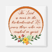 Psalm 34, de Heer is dicht bij het gebroken hart Magneet (Voorkant)