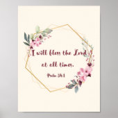 Psalm 34 Poster (Voorkant)