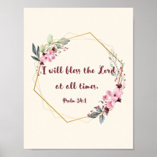 Psalm 34 Poster