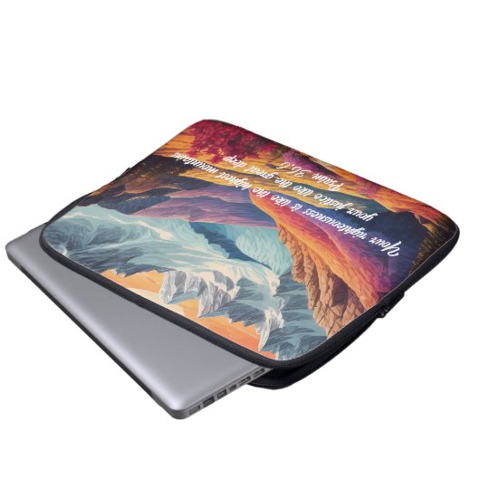 Psalm 36:6 (v2) | laptop sleeve (Voorkant onderkant)