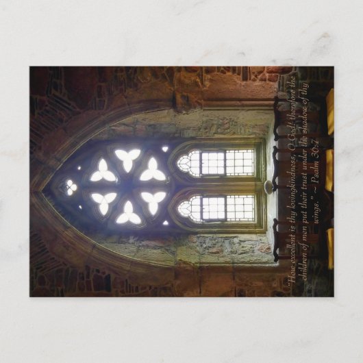 Psalm 36:7 Briefkaart (Voorkant)