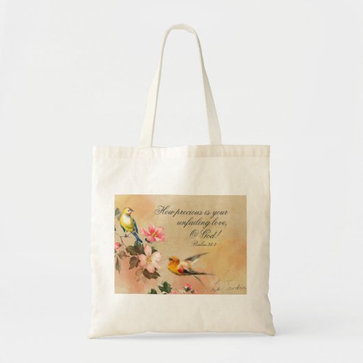 Psalm 36:7 Hoe waardevol je nietsontziende liefde Tote Bag (Voorkant)