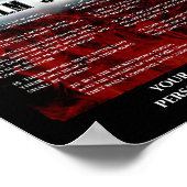 Psalm 37:12 Thru 20 goddeloos en rechtvaardig Poster (Hoek)