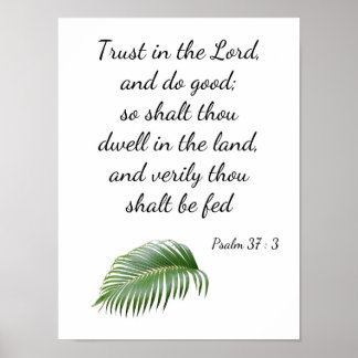 Psalm 37 - 3 poster
