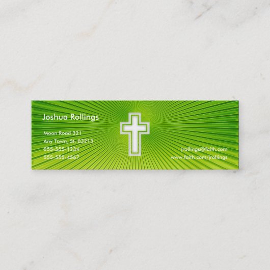 psalm 37; 4-5 - Christelijk Mini Visitekaartje (Voorkant)